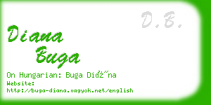 diana buga business card